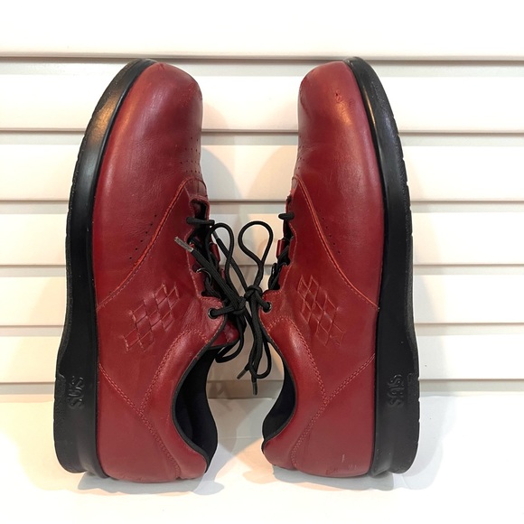 SAS Free Time Tripad Red Leather Walking Shoes Size 8.5N - Picture 5 of 8